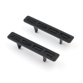 2Pc Front Bumper Fascia Side 2500 Emblems 3D Nameplates Badge Replacement for 2024+ Sierra 2500HD 86578370 86578372 (Gloss Black)