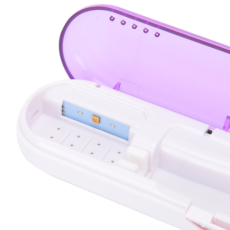 ZL‑08L UV LED Toothbrush Holder Cleaner Portable Ultraviolet Toothpaste CleanerPurple