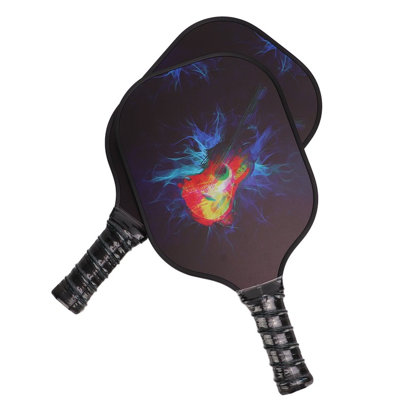 Pickleball Set 2 Rackets 4 Balls 1 Racket Bag Glass