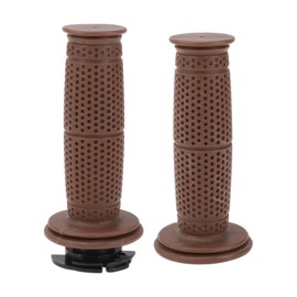 X AUTOHAUX 7/8" 22mm 15/16" 24mm Motorcycle Hand Grips Cover Kit Non Slip TPU Handlebar Cover for Motorcycle Scooter Bicycle ATV Brown 1 Set