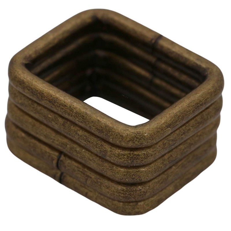 BIKICOCO Metal Rectangle Ring Buckles Square Strap Webbing Belt Rings