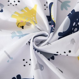 Little Grape Land Cot Sheets Fitted 60cm x 120cm, 4 Pack Baby Fitted Sheets for Boys Girl, Universal Fitting Cots and Beds, Ultra Soft Breathable Baby Crib Sheets, Dinosaur