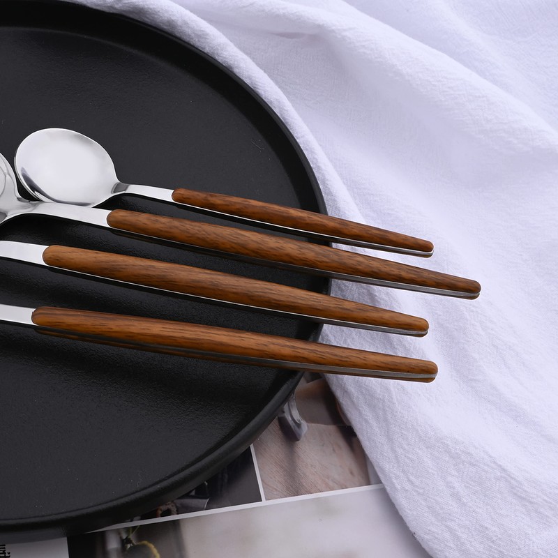 Uniturcky 20-Piece Silverware Set for 4, Stainless Steel Flatware Tableware