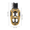 1 Pair Motorcycle Footpeg Left Right Anti Slip Universal Aluminum