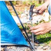 Mipcase 10pcs Galvanized Iron Tent Pegs Heavy Duty Metal Stakes
