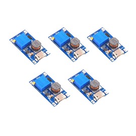 TECNOULAB 5pcs 2A Booster DC-DC Step Up 2/24V to 5/12/28V Micro USB MT3608 Replace XL6009