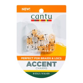 Cantu Accent Charms Perfect For Braids & Locs, Gold/Silver