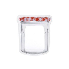 Kikkerland Jam Zipper Bag, Medium, Set Of 3, Clear