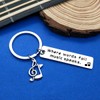 Dabihu Music Keychain Gift Where Words Fail Music Speaks Keyring