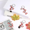 QOOWFEANIG 12 Pcs Canada Keychain, Canada Flag Keychains Maple Leaf