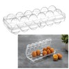 Portable 12 EGG TRAY -Egg Holder Egg Container, Lid Prevents