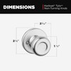 Kwikset Tylo Dummy Door Knob, Single Sided Handle for Closets,