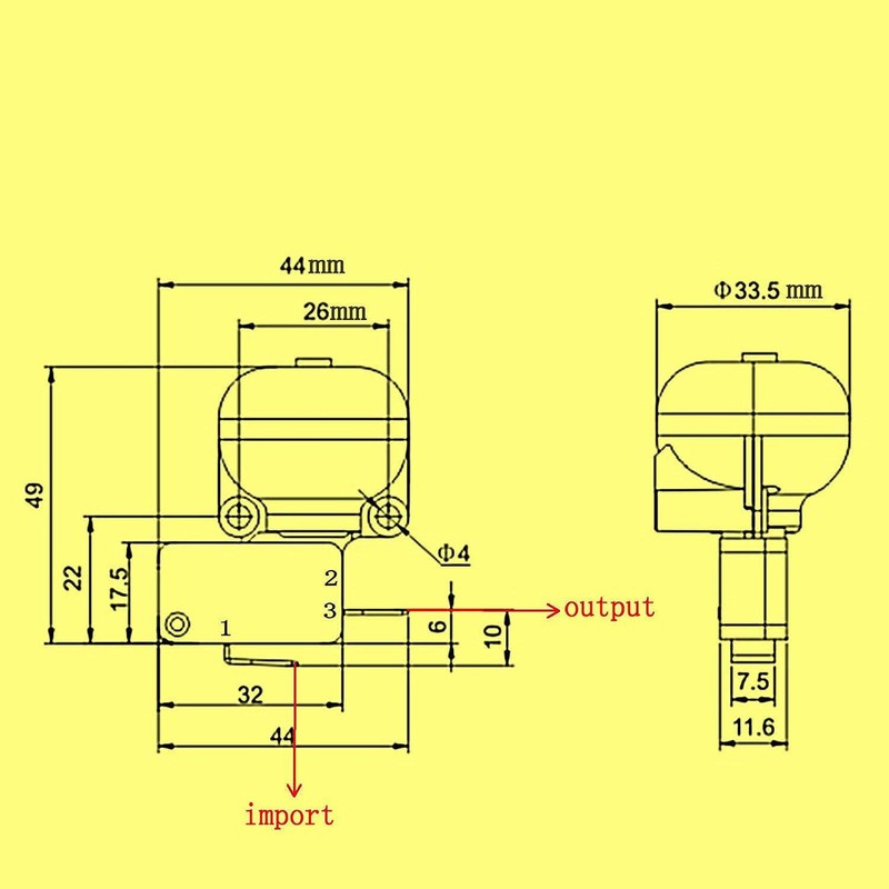 Vailldge FD4 Dump Switch - Gas Patio Heater Repair Replacement