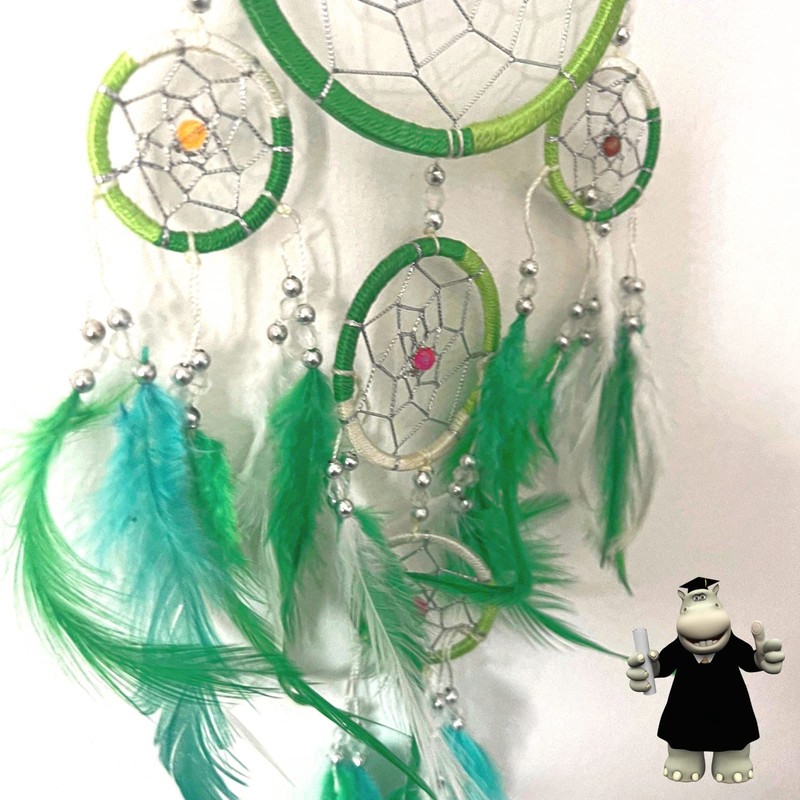 Smart Hippo Green and Light Green with Cream 5 ringed