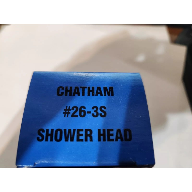 Chatham #26-3S Shower Head Solid Brass Adjustable Spray w/ Flow