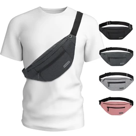 Small Crossbody Fanny Pack Women Men Shoulder Sling Belt Bag with 4-Zipper Pockets,Gifts for Enjoy Sports Festival Workout Traveling Running Casual Hands-Free Wallets Waist Pack Carrying All Phones