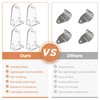 12 Pcs 2 Inch Hold Down Brackets, Clear Color Plastic