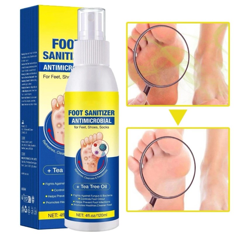 Aromixe Foot Sanitizer Spray 120ml – Antimicrobial with Tea Tree