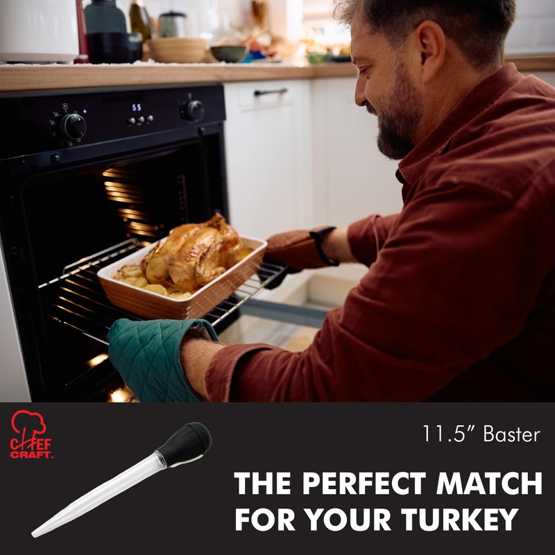 Chef Craft Classic Baster with Clear Tube, 11.5 inches in