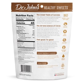 Dr. John’s Sugar Free Candy, Healthy Hard Candy with Zero Sugar, Low Calorie Snacks, Keto Friendly, Vegan, Gluten Free, Chocolate Flavor, 24 Count, 3.85 OZ