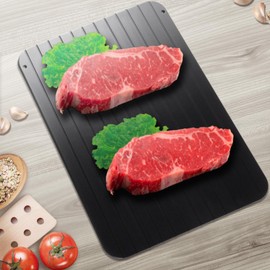 aiji Defrost Plate, Rapid Defrost Plate, Thickness 0.1 inches (3 mm), Width 11.6 x Height 8.2 inches (29.5 x 20.8 cm), Easy Defrost, Time-saving Convenient Goods, Defrost Tray, Natural Defrost, Fast