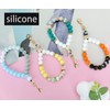 VICHUNHO Marble Silicone Beaded Phone Wrist Strap, Cellphone Lanyard with