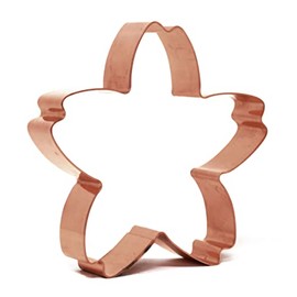 Sakura Cherry Blossom Cookie Cutter Copper 3.5 inch Handmade in USA for Spring Baking and Japanese-Inspired Crafts