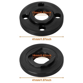 Set of 4 Replacement Parts Angle Grinder, Wrench Metal Lock Nut Grinder Flange 2 Angle Grinder Flange Keys and 2 Flange Nuts for Multiple Models of Angle Grinders (Silver)