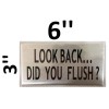 BUILDINGSIGNS.COM Restaurant Restroom Signs Set (Brush Aluminium, 3 Signs !!!)-REF24-102