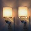 LOIWON Vintage Plug in Night Light with On Off Switch,