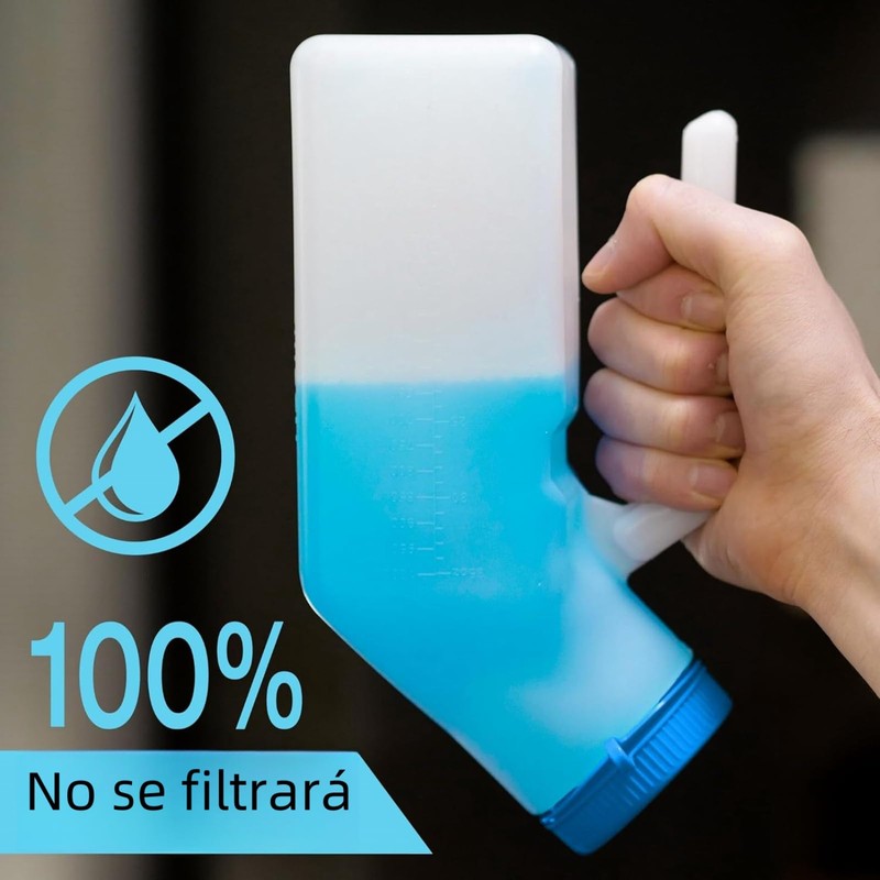 2Pcs Orinal para Hombre 1200ml, Orinal Portátil, Orinal a Prueba