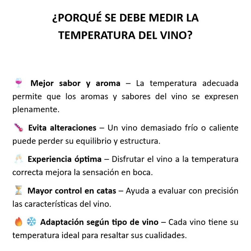 Termómetro Digital Infrarrojo Portátil Para Vino Y Cocina