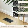 Decor Grates LTH310-BLK Lattice Floor Register, 3x10 Inches, Black,(Alloy Steel,