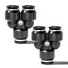 Innfeeltech 20 Pcs 8mm Black Splitter Push to Connect Pneumatic