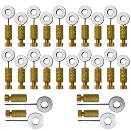 dcvbny 24PCS Leather Suture Positioning Needle, Handmade DIY Leather Positioning Pins Leather Located Needles Tools Leather Craft Stitching Fixed Edges Needle Locking Pin for Leather Fixing