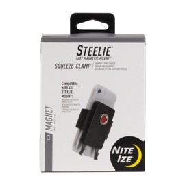 Nite Ize Steelie Squeeze Clamp - Magnetic Cell Phone Holder for Dashboards, Vents & Windshields - Versatile & Adjustable Phone Mount - Compatible with Apple MagSafe iPhones and Accessories