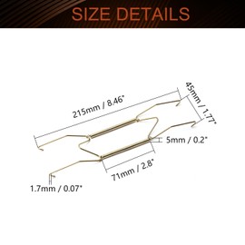 MroMax Plate Hanger 10" W Type Stainless Steel Plate Hangers Invisible Wall Hooks for Walls Compatible Decorative Plates Hooks Dish Display Holder Golden 2PCS