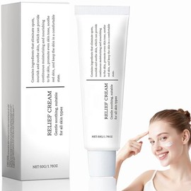 LUHI 345 Relief Cream,Crema Hidratante Calmante 345,crema reparadora intensiva,hidratante y humectante,Hidrata y nutre,unificando el tono de la piel,S