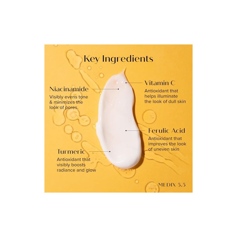 Medix Crema Vitamina Cúrcuma Cara Cuerpo Reafirmante Iluminadora Manchas Edad