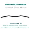 MoKitDora 3.75" Rise 1" Fat Clamp Drag Bars Handlebars for