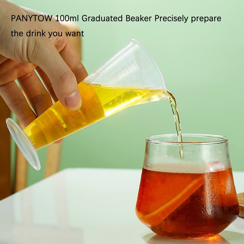 Kitchen Laboratory Plastic Measurement Beaker Measuring Cup 100ml