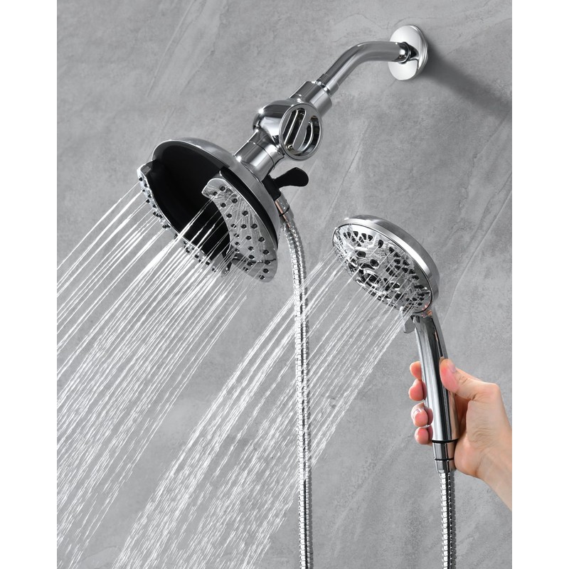 INAVAMZ 2-in-1 Filtered Shower Head with Handheld: Dual Shower Heads