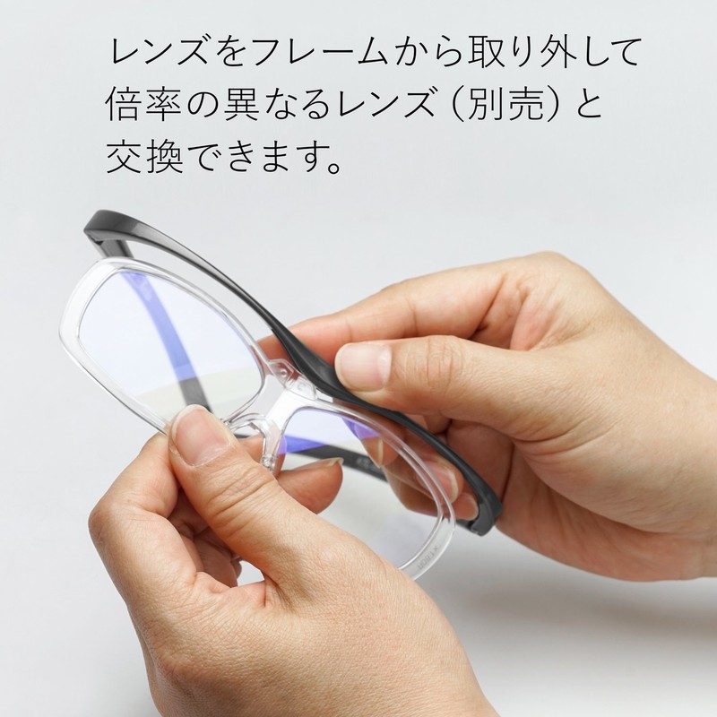 Kenko KTL-5101R-GR YUI Magnifying Glasses, Interchangeable Lenses, Regular Size, 1.6x