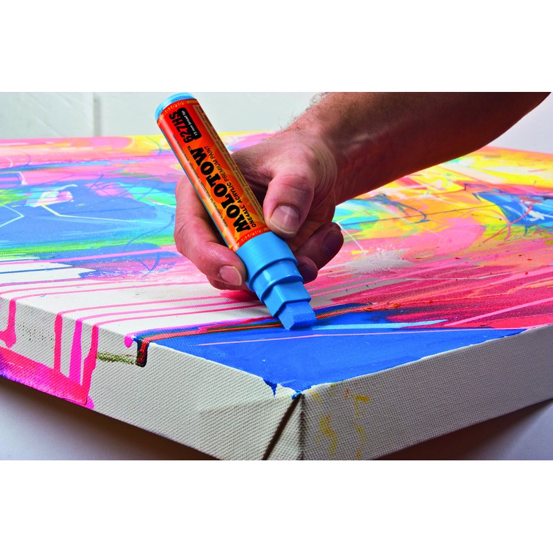 Molotow ONE4ALL Acrylic Paint Marker, 2mm, Neon Pink, 1 Each