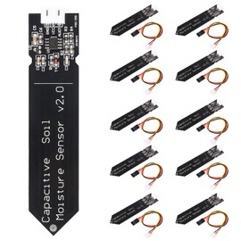 AITRIP 5 Pack Capacitive Soil Moisture Sensor Corrosion Resistant for Arduino Moisture Detection Garden Watering DIY Electronic for Arduino and Raspberry Pi
