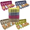 Paper Pulp Egg Cartons - Assorted Colors - 50 Pack