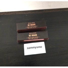 Realher Metallic Matte Liquid Lipstick, BE BRAVE metallic rose gold x2