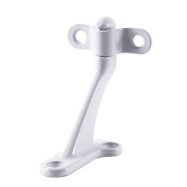 Midofar Triumph Hardware,3 Pack,White Glossy handrail Bracket,Handrail Stair Brackets 3"" Heavy Duty Support Hardware Stairways, handrail Brackets for Indoor Stairs with Screws,Stair Railing Bracket