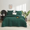 Gezu Seersucker Bed Linen Green Dark Green 135 x 200