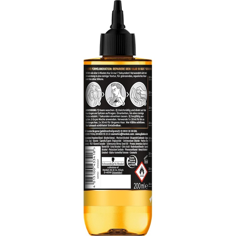 Schwarzkopf Gliss Kur 7 Sec Express Repair Treatment Oil Nutritive